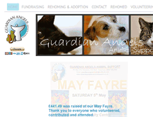 Tablet Screenshot of guardianangels-animalsupport.co.uk